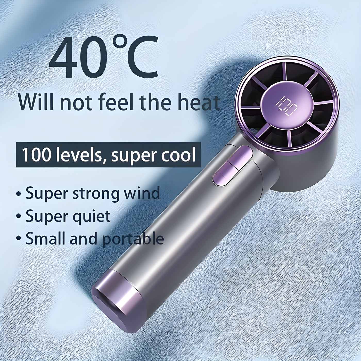 Draagbare USB Ventilator – Oplaadbaar & Krachtig