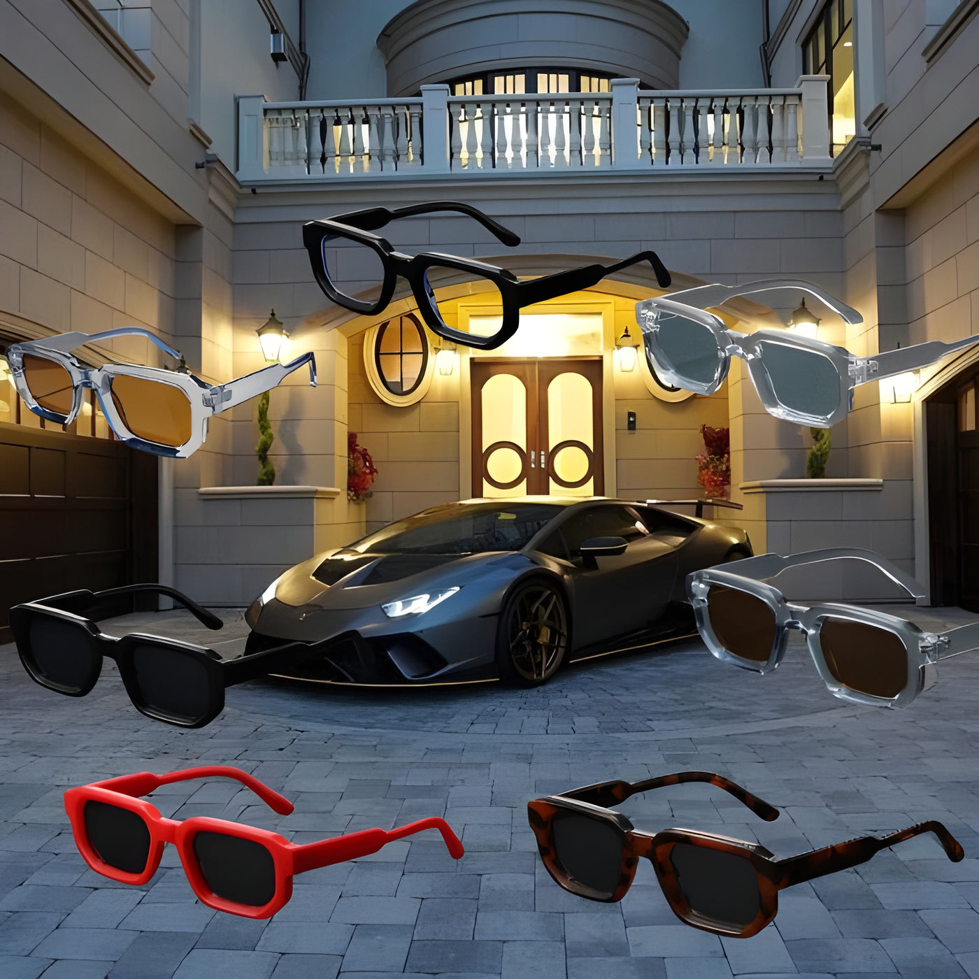 Stijlvolle zonnebrillen in meerdere kleurvarianten